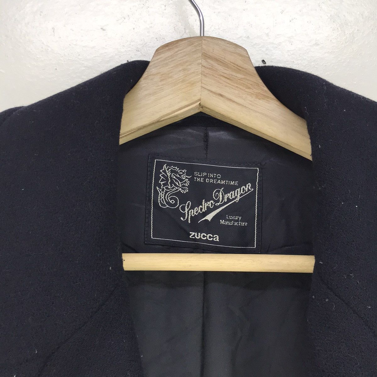 CABANE de ZUCCa × Issey Miyake Spectro Dragon Zucca Issey Miyake Wool Double Breast Coat Size US S / EU 44-46 / 1 - 8 Thumbnail