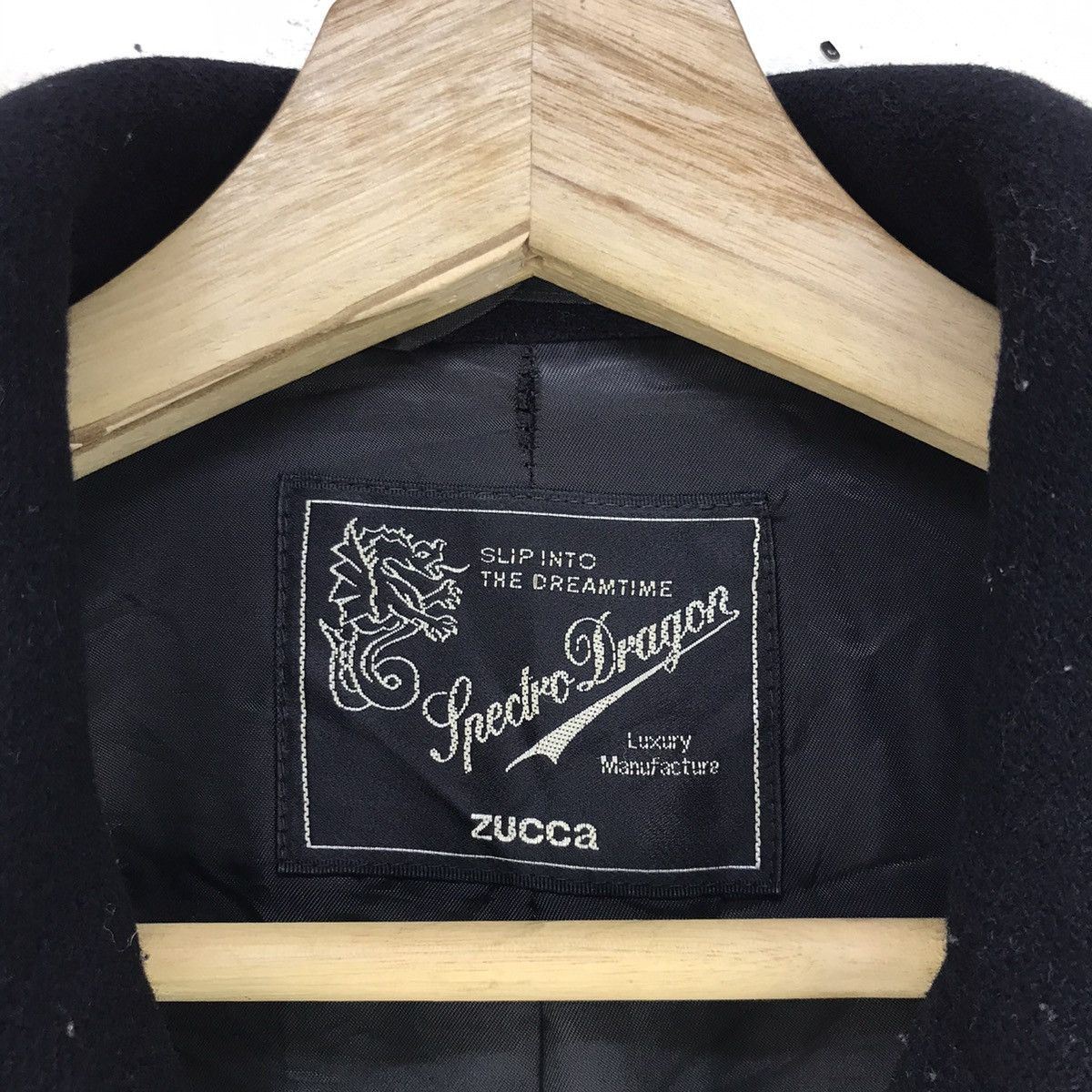 CABANE de ZUCCa × Issey Miyake Spectro Dragon Zucca Issey Miyake Wool Double Breast Coat Size US S / EU 44-46 / 1 - 9 Thumbnail