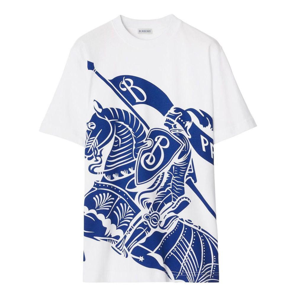 BURBERRY LONDON ENGLAND HORSE WOOL T-SHIRT SIZE M