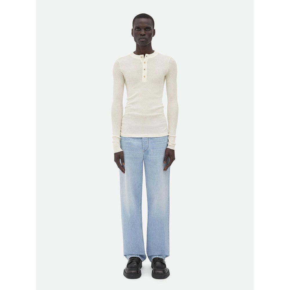 BOTTEGA VENETA MEN WHITE SWEATER SIZE S
