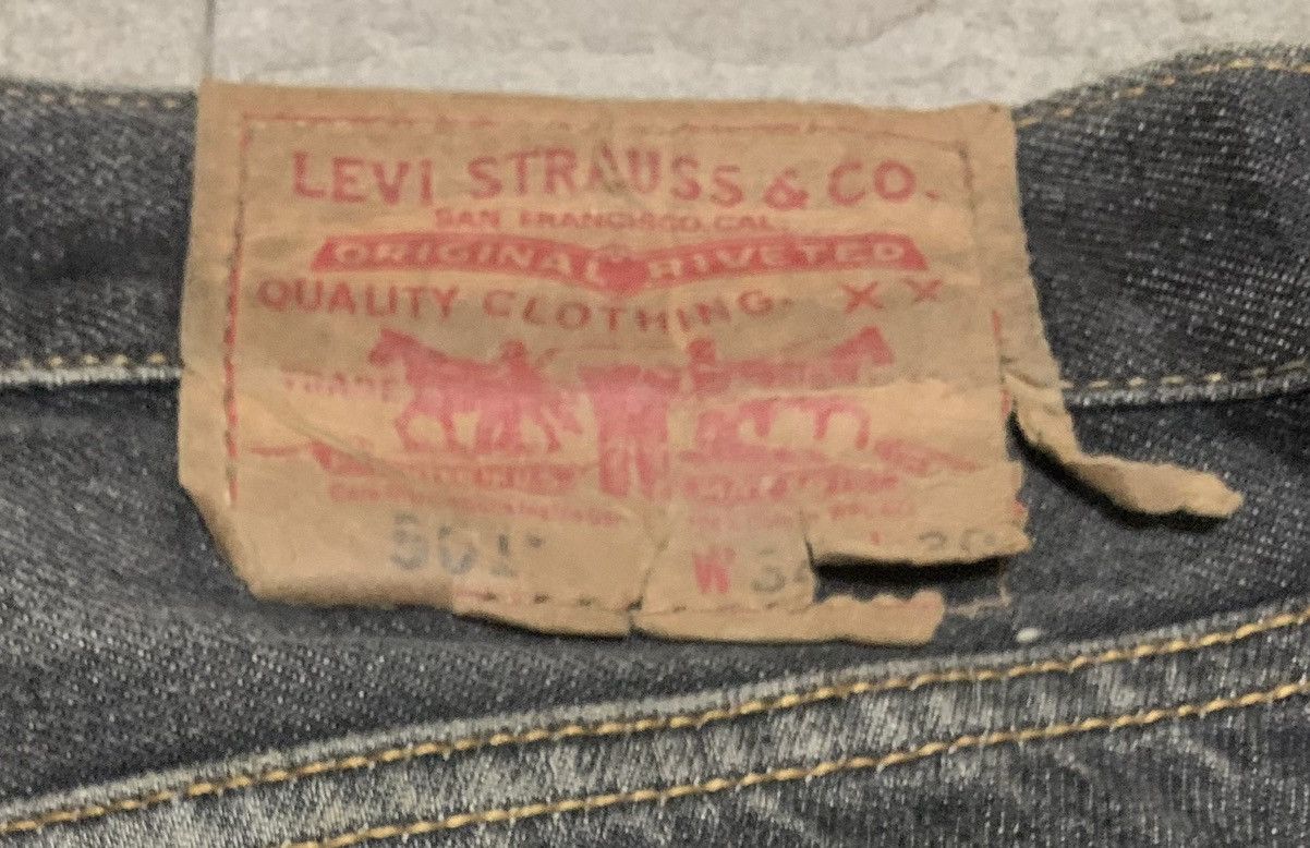 Levi's Vintage Levis 501 Faded Black Jeans Size US 35 - 6 Thumbnail