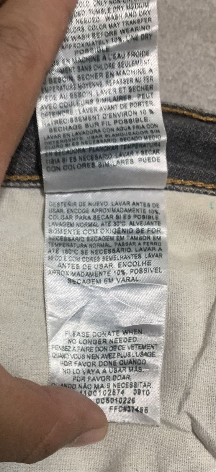 Levi's Vintage Levis 501 Faded Black Jeans Size US 35 - 10 Thumbnail
