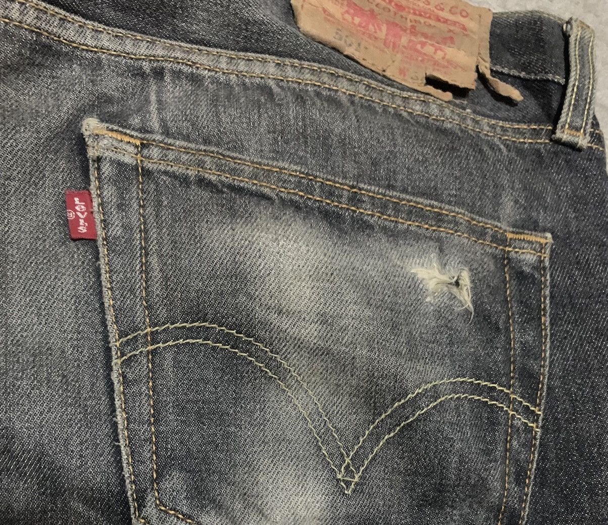 Levi's Vintage Levis 501 Faded Black Jeans Size US 35 - 4 Thumbnail