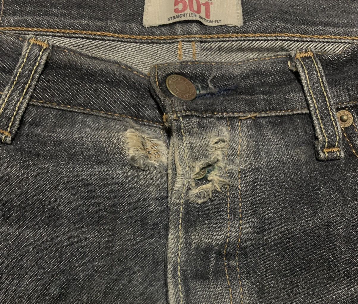 Levi's Vintage Levis 501 Faded Black Jeans Size US 35 - 5 Thumbnail