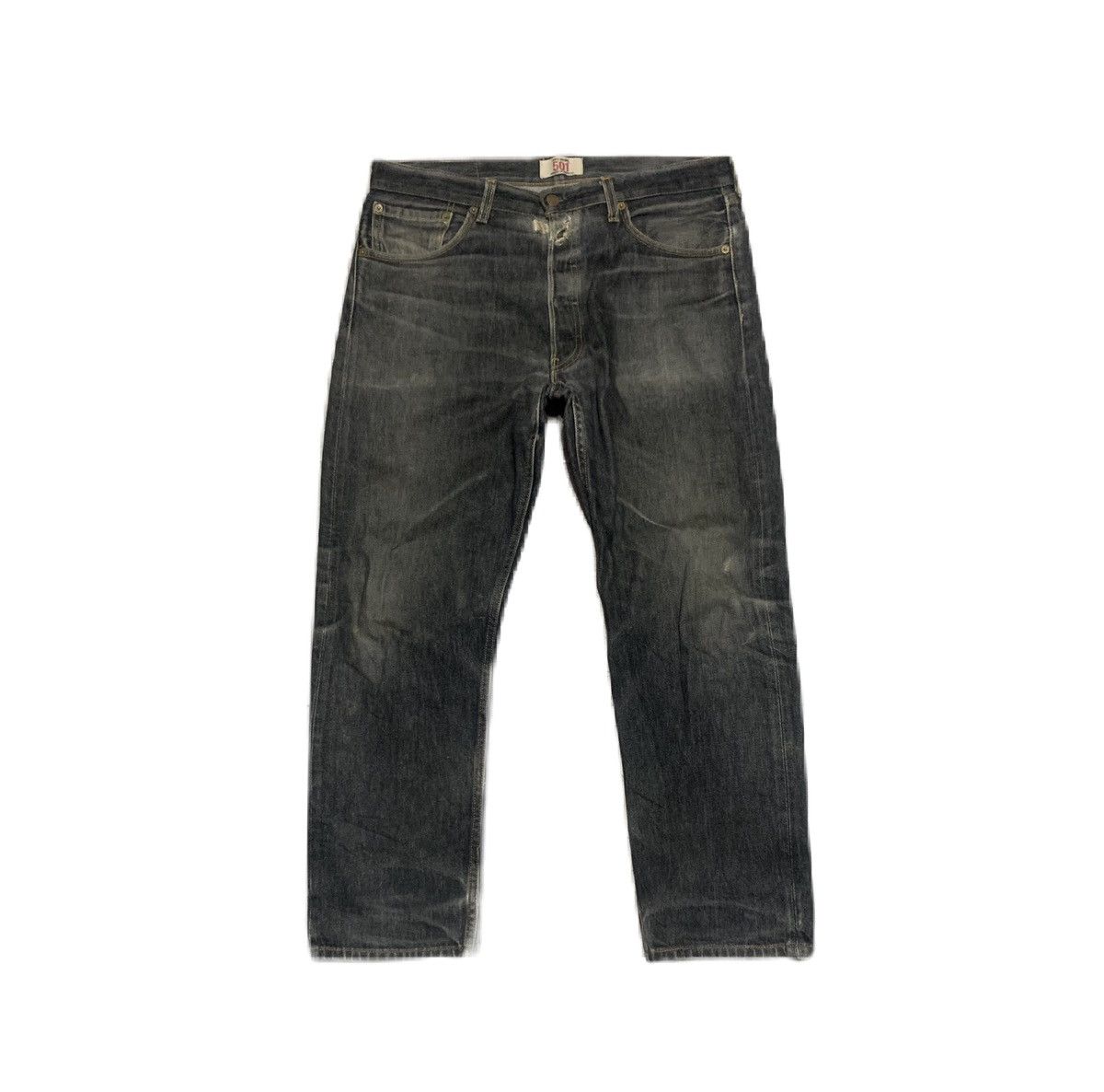 Levi's Vintage Levis 501 Faded Black Jeans Size US 35 - 1 Thumbnail