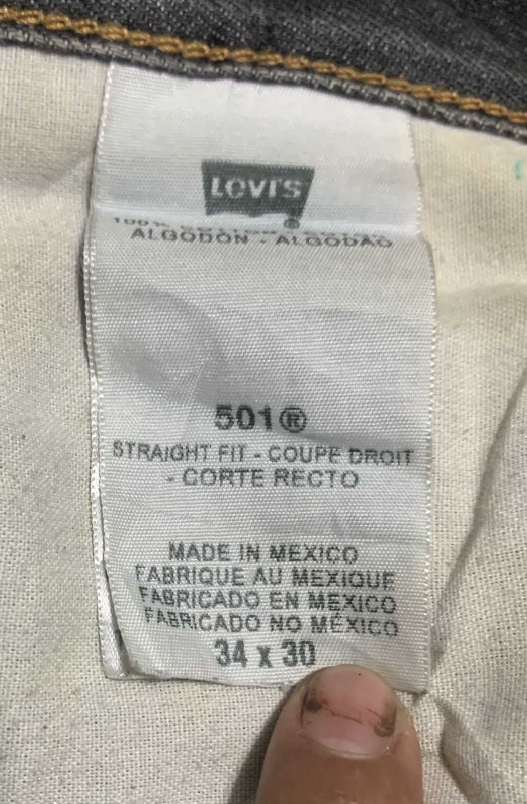 Levi's Vintage Levis 501 Faded Black Jeans Size US 35 - 9 Thumbnail