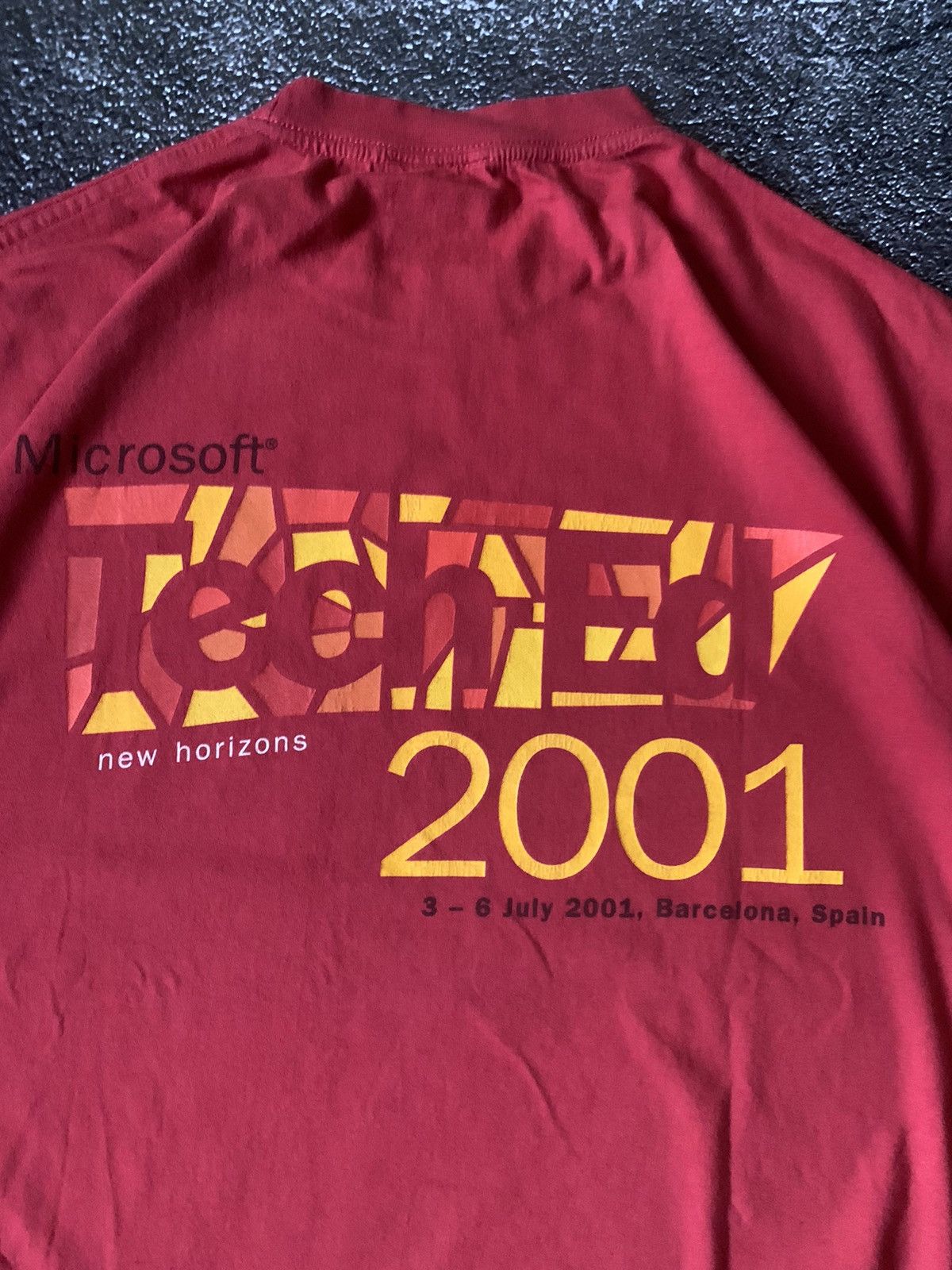 Microsoft Vintage 00s y2k Microsoft Tech-Ed New Horizons 2001 Tshirt Size US XL / EU 56 / 4 - 5 Thumbnail