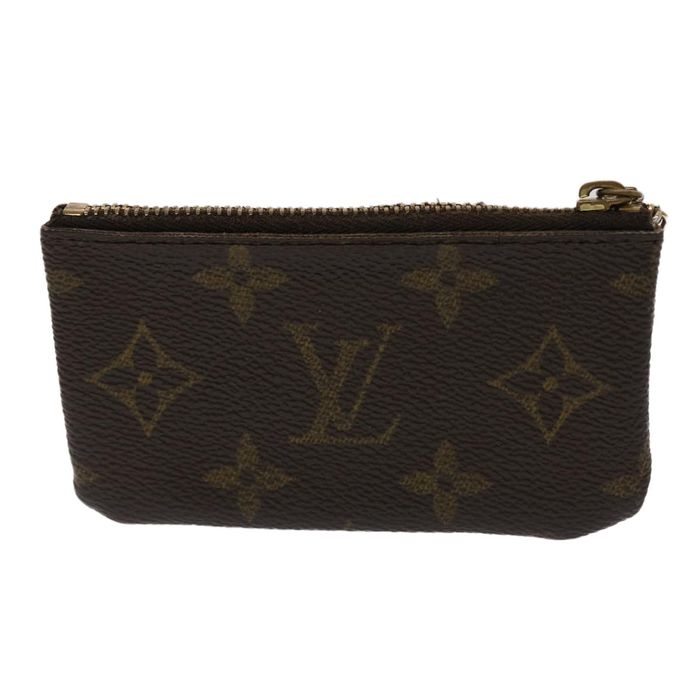 LOUIS VUITTON Monogram Pochette Cles Coin Purse M62650 LV Auth