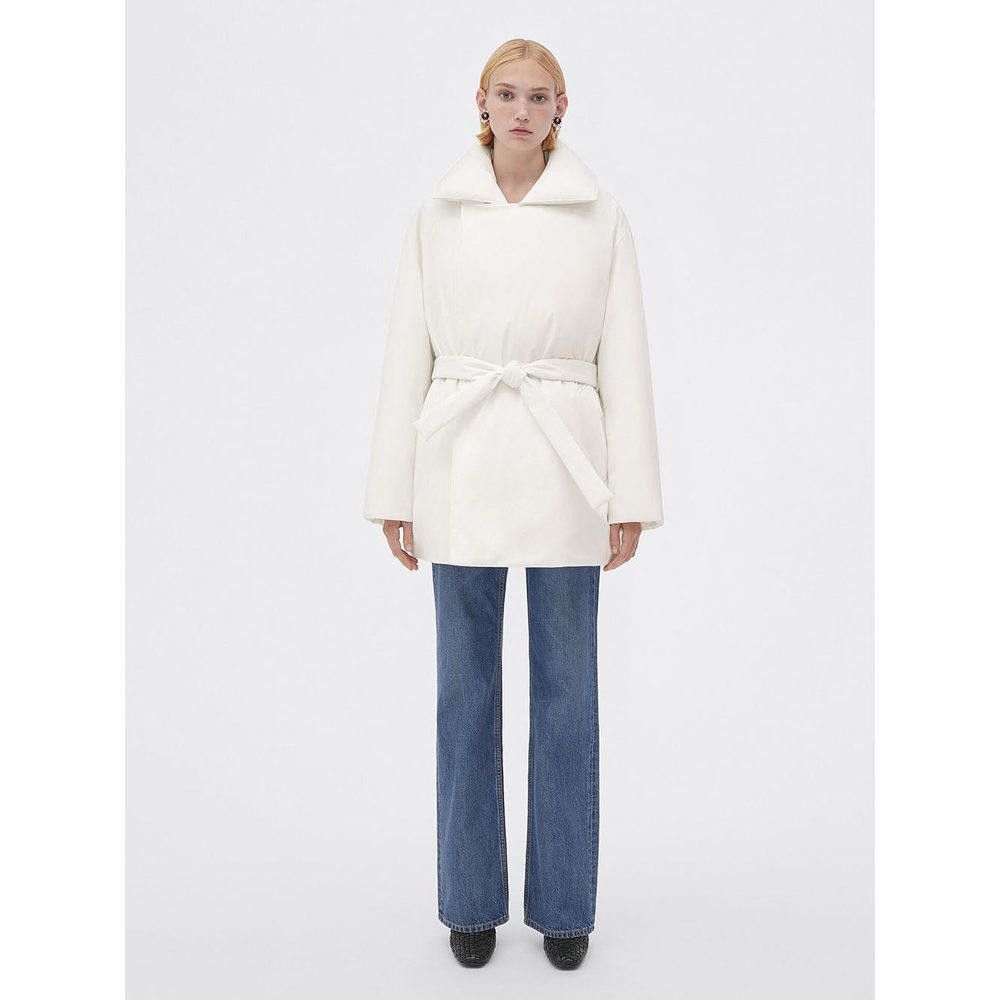 BOTTEGA VENETA WHITE DOWN JACKET SIZE XS