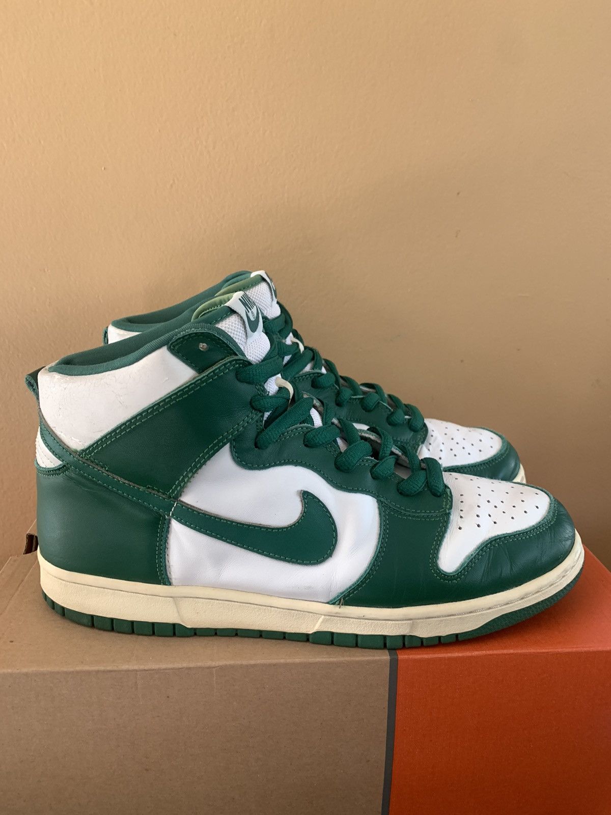 Nike 2003 Nike Dunk High Clover Green Celtic Vintage Size US 11 / EU 44 - 3 Thumbnail