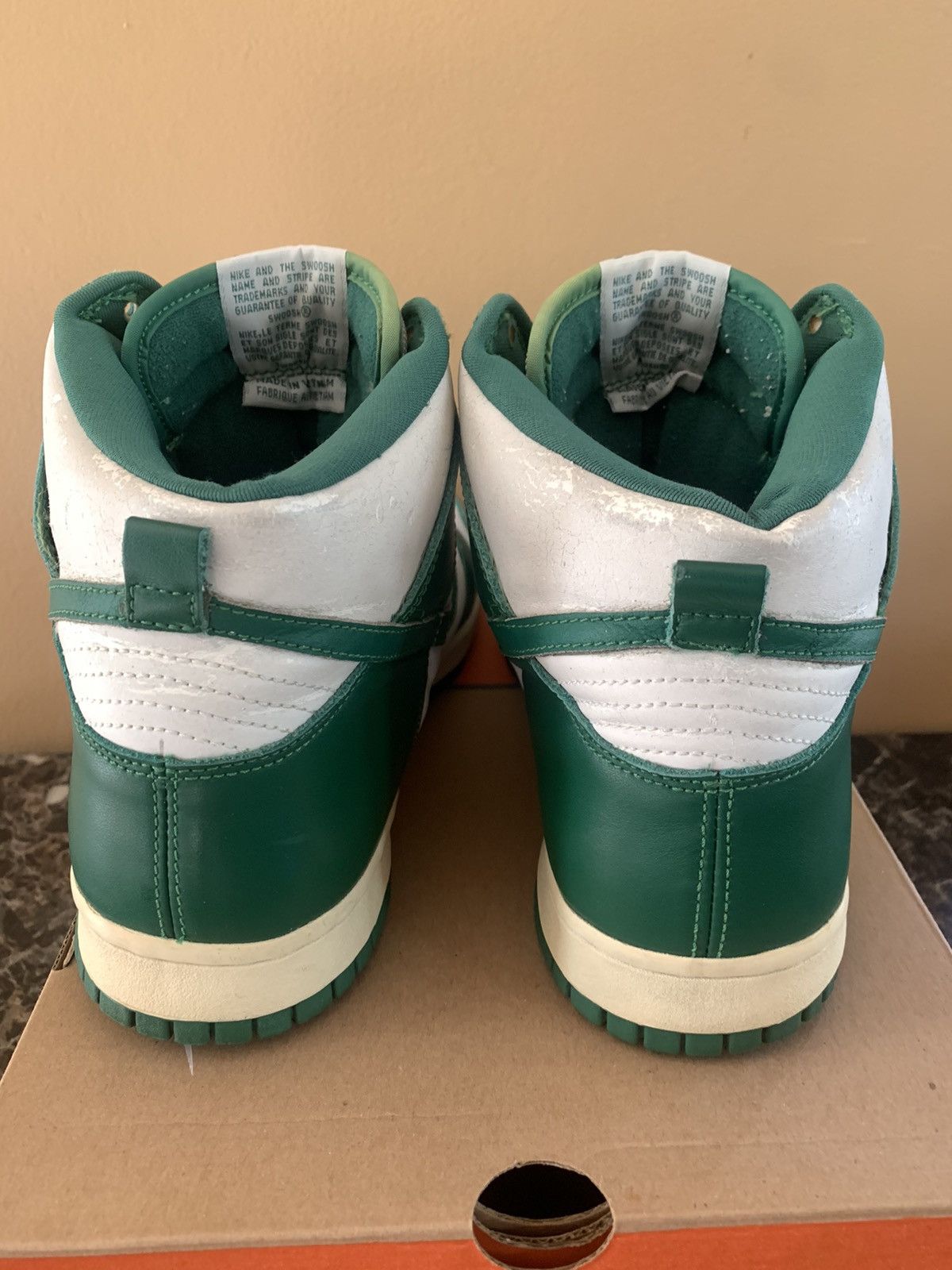 Nike 2003 Nike Dunk High Clover Green Celtic Vintage Size US 11 / EU 44 - 6 Thumbnail