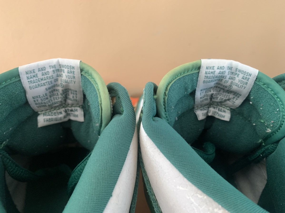 Nike 2003 Nike Dunk High Clover Green Celtic Vintage Size US 11 / EU 44 - 8 Thumbnail
