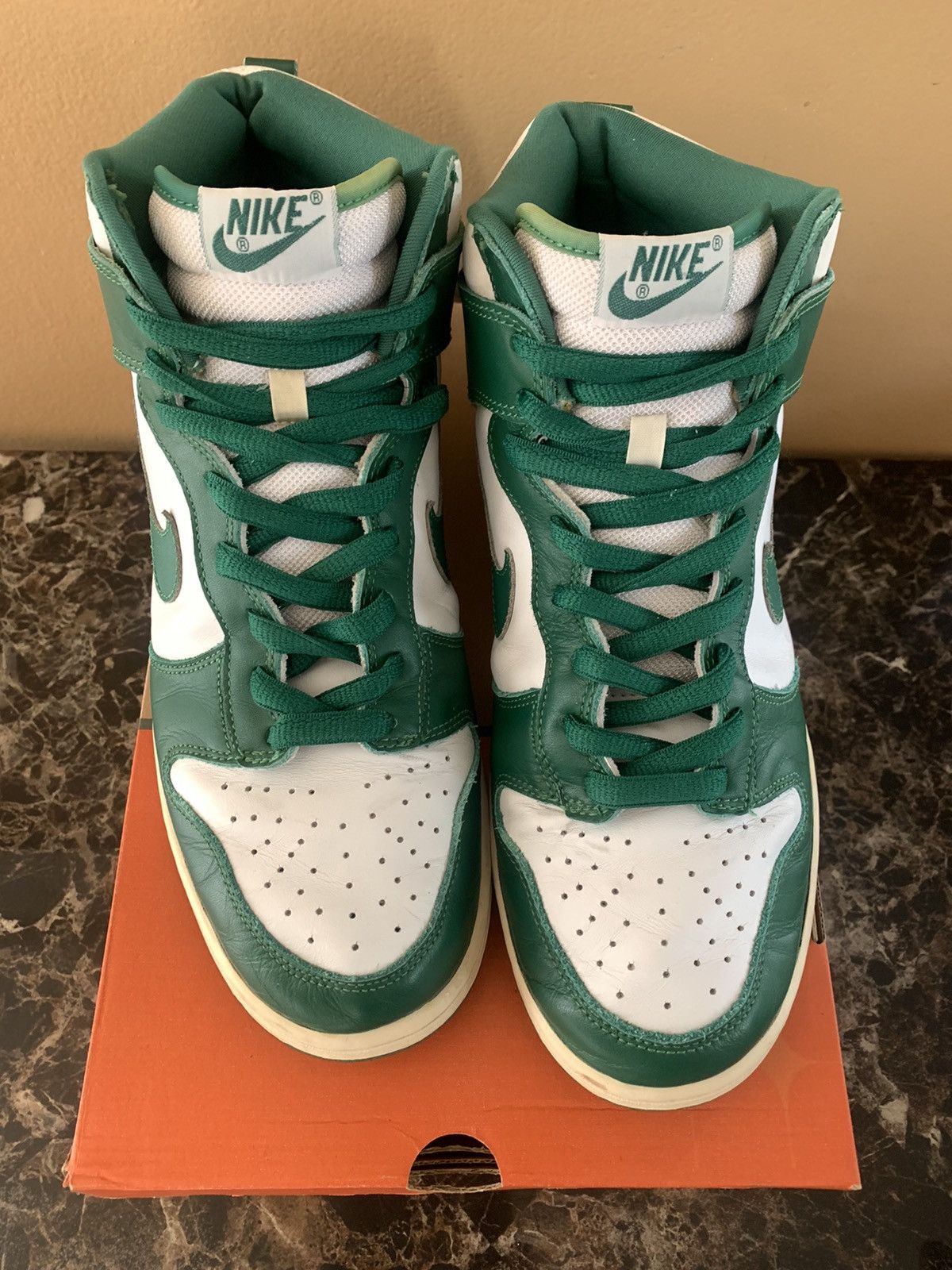 Nike 2003 Nike Dunk High Clover Green Celtic Vintage Size US 11 / EU 44 - 2 Thumbnail