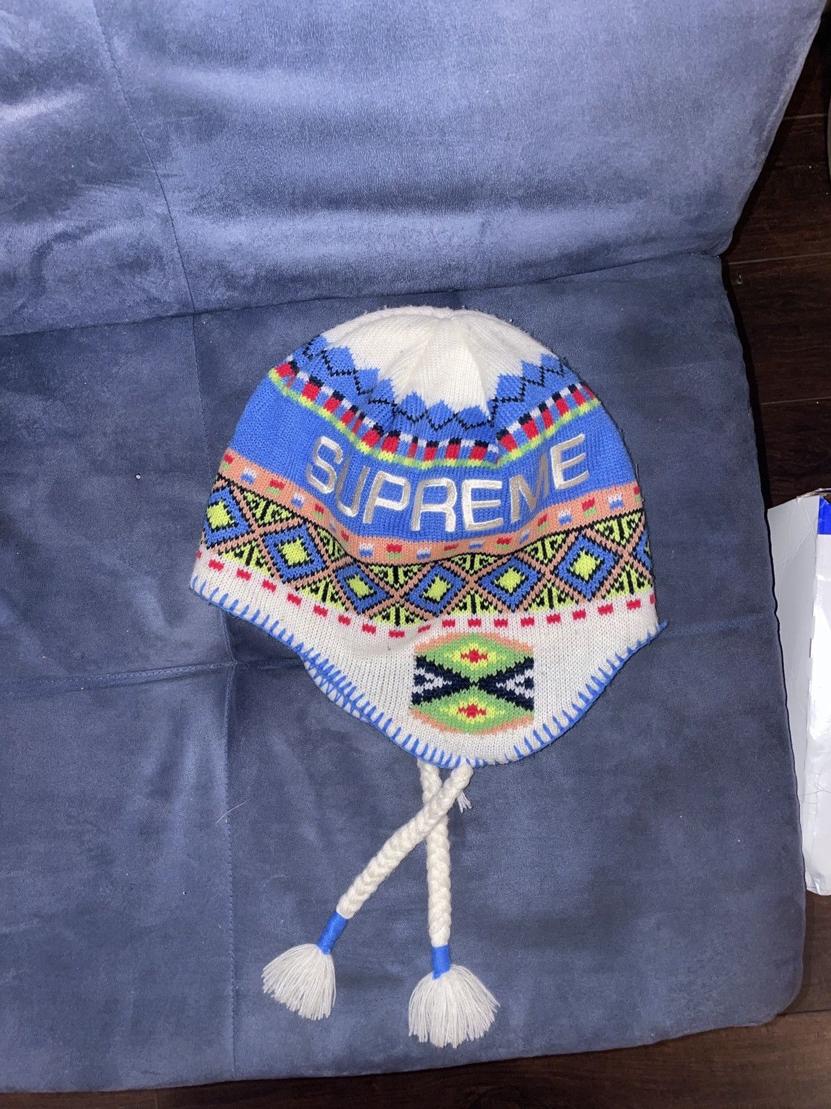 Supreme earflap beanie new arrivals