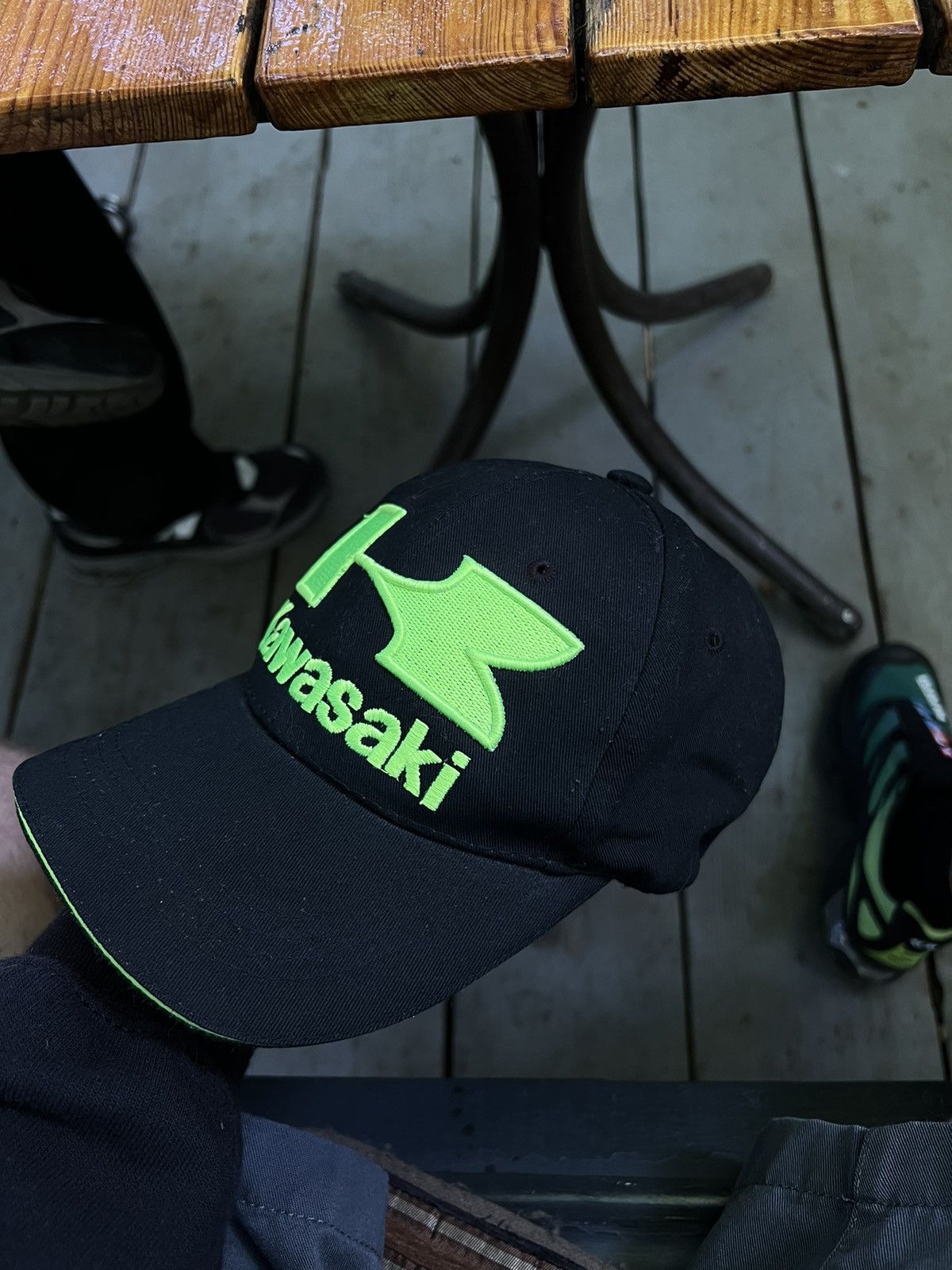 Vintage Y2K Kawasaki Vintage Moto Cap Size ONE SIZE - 2 Thumbnail