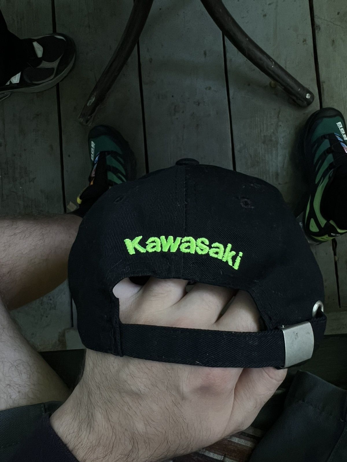 Vintage Y2K Kawasaki Vintage Moto Cap Size ONE SIZE - 4 Thumbnail