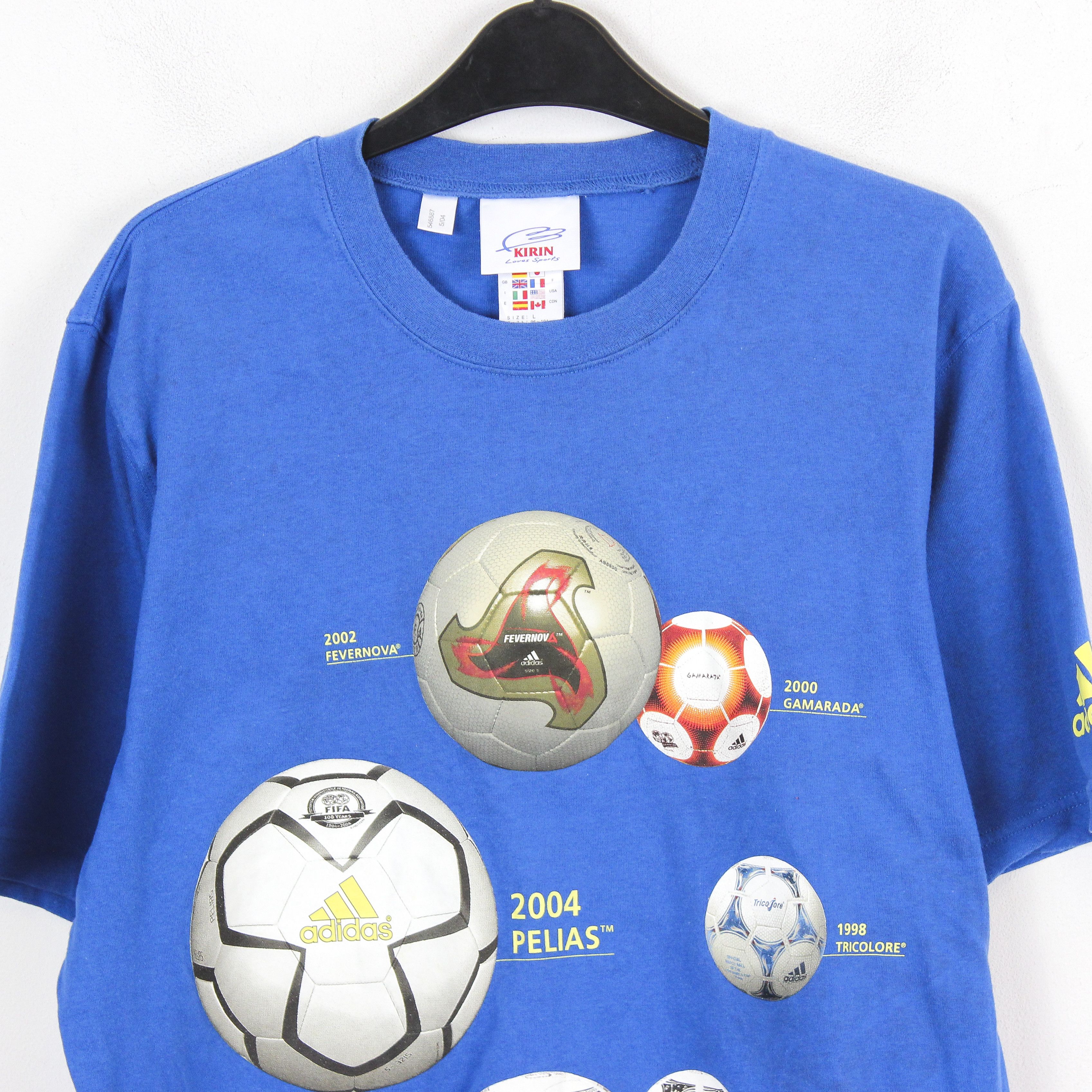 Adidas × Vintage KIRIN CUP Men L Japan Football Soccer JFA Shirt Tee 2004 Top Size US L / EU 52-54 / 3 - 2 Thumbnail