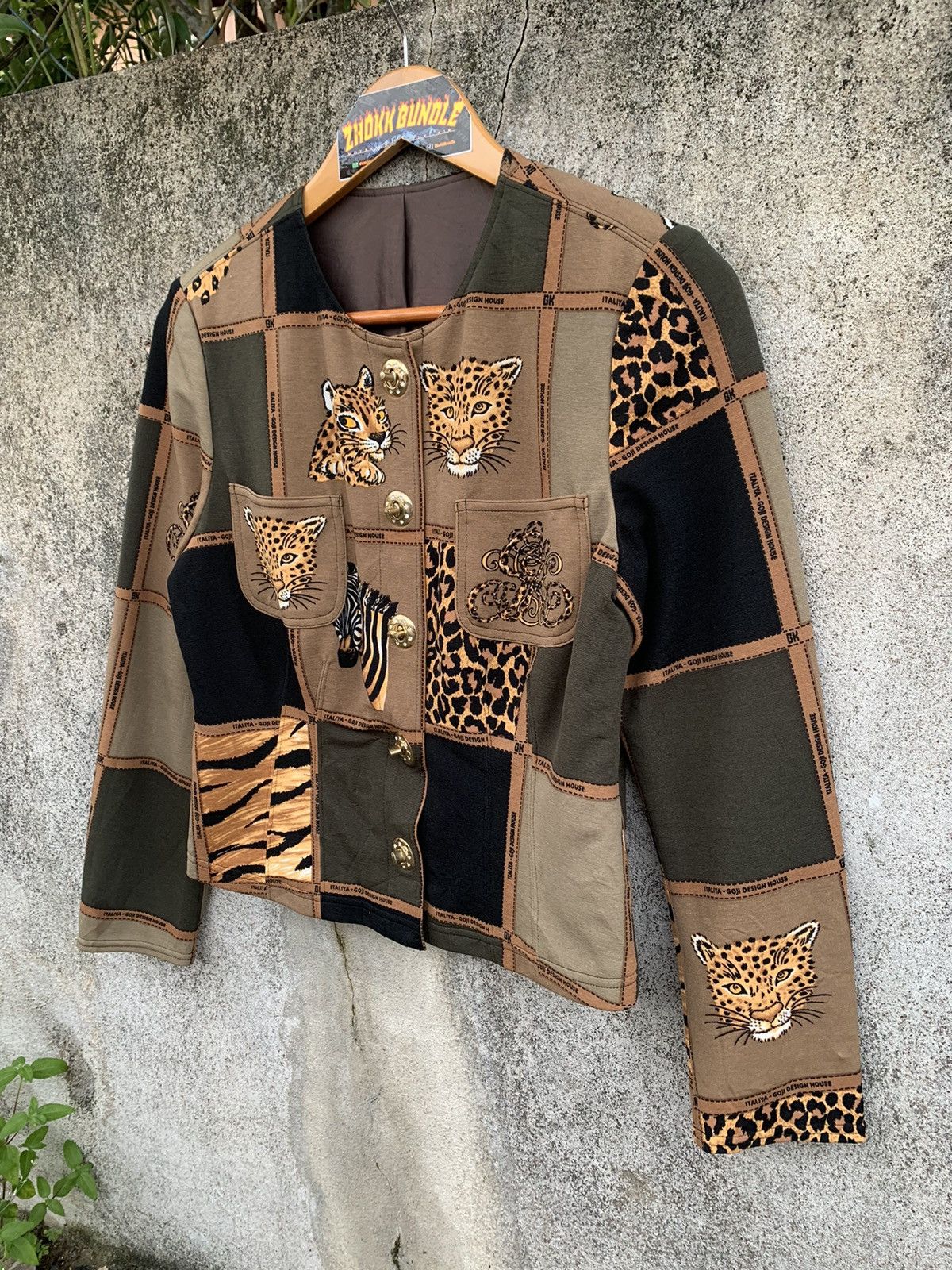 Designer × Japanese Brand Vintage Italiya-Goji Design Animal Print Blouse Jacket Size S / US 4 / IT 40 - 2 Thumbnail