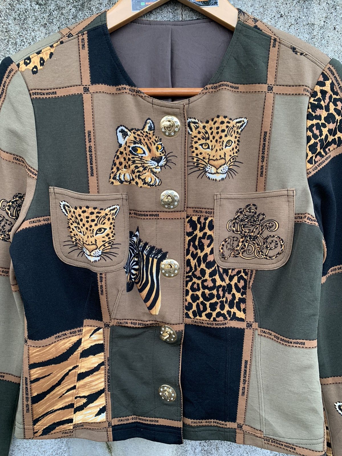 Designer × Japanese Brand Vintage Italiya-Goji Design Animal Print Blouse Jacket Size S / US 4 / IT 40 - 3 Thumbnail