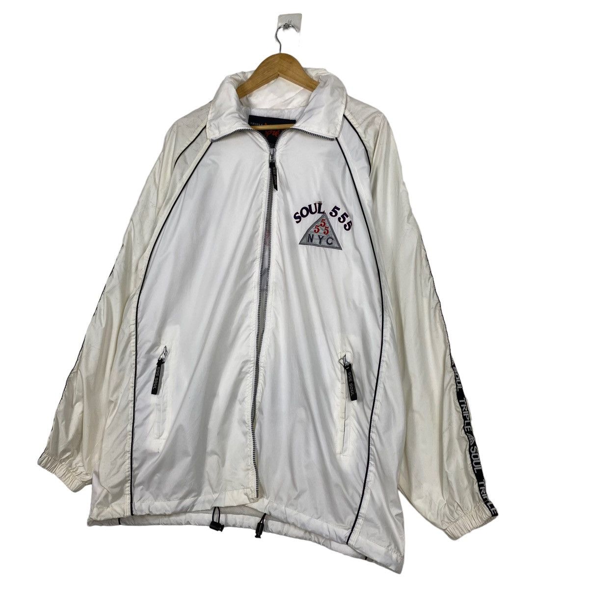 Japanese Brand Vintage 90s Triple 5 Soul Big Logo Zipper Jacket Size US XL / EU 56 / 4 - 5 Thumbnail