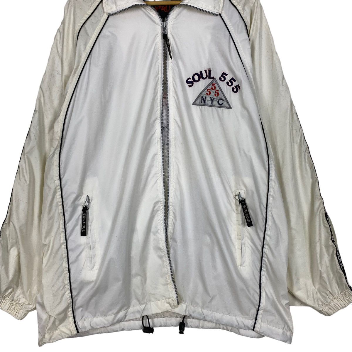 Japanese Brand Vintage 90s Triple 5 Soul Big Logo Zipper Jacket Size US XL / EU 56 / 4 - 7 Thumbnail