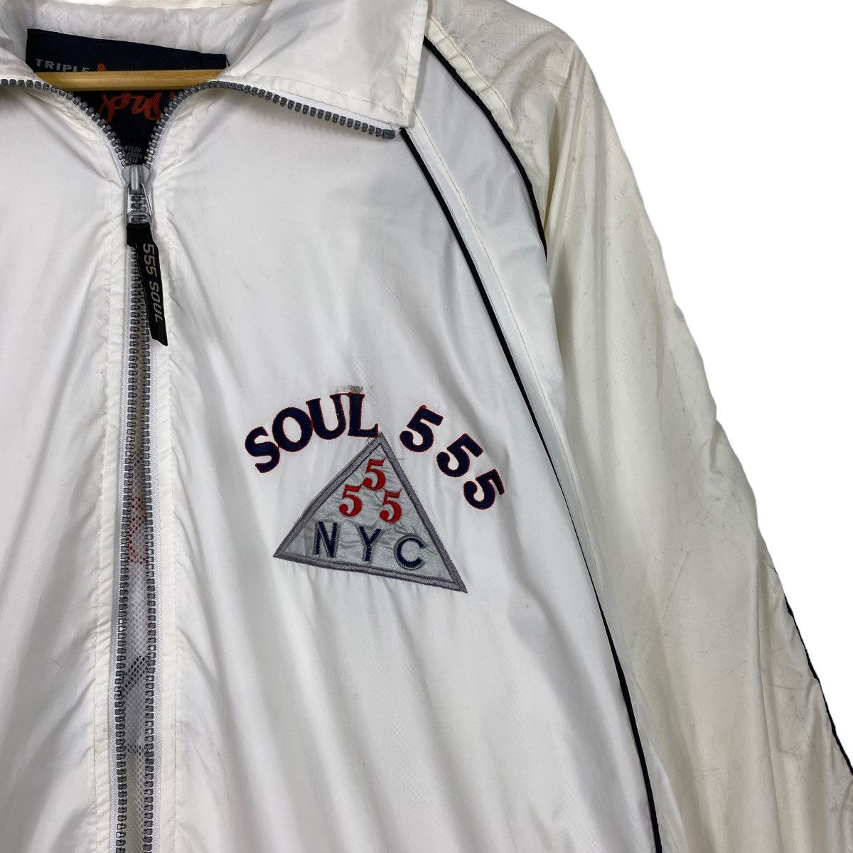 Japanese Brand Vintage 90s Triple 5 Soul Big Logo Zipper Jacket Size US XL / EU 56 / 4 - 8 Thumbnail