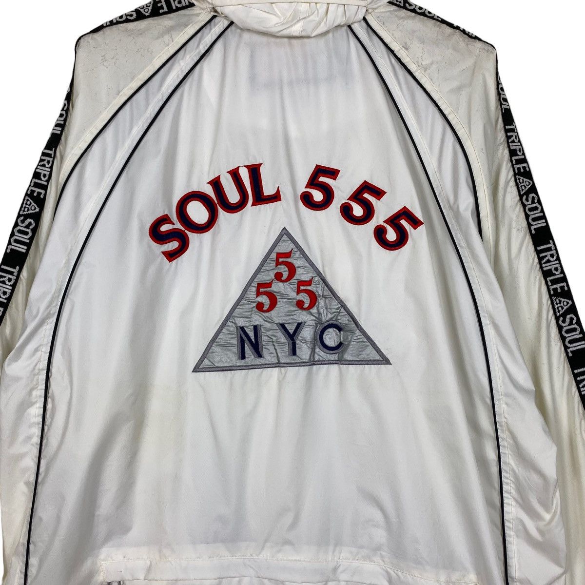 Japanese Brand Vintage 90s Triple 5 Soul Big Logo Zipper Jacket Size US XL / EU 56 / 4 - 2 Thumbnail