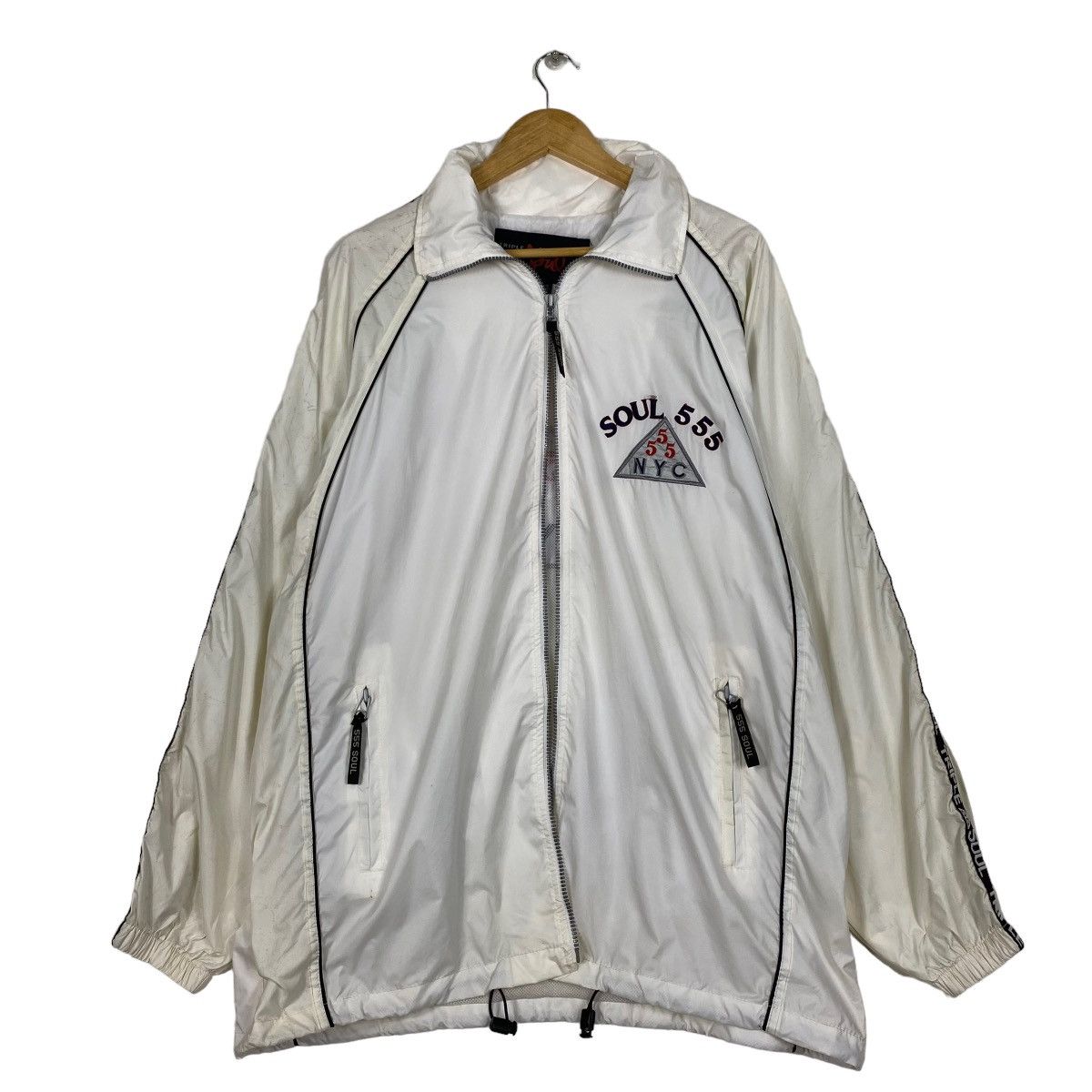 Japanese Brand Vintage 90s Triple 5 Soul Big Logo Zipper Jacket Size US XL / EU 56 / 4 - 4 Thumbnail