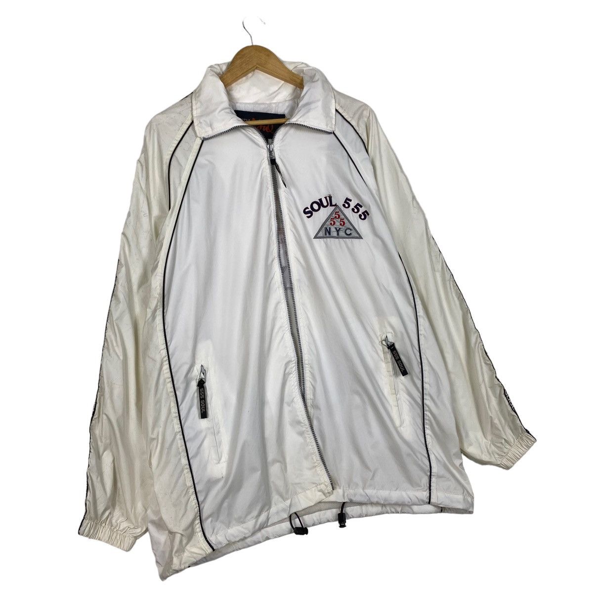 Japanese Brand Vintage 90s Triple 5 Soul Big Logo Zipper Jacket Size US XL / EU 56 / 4 - 6 Thumbnail