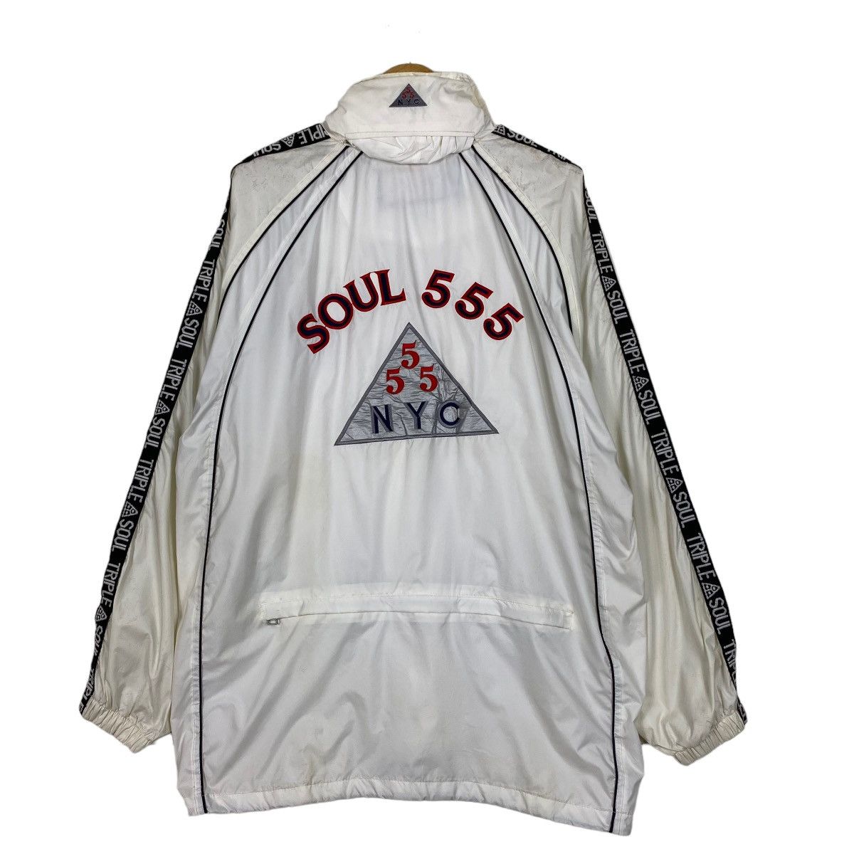 Japanese Brand Vintage 90s Triple 5 Soul Big Logo Zipper Jacket Size US XL / EU 56 / 4 - 1 Thumbnail