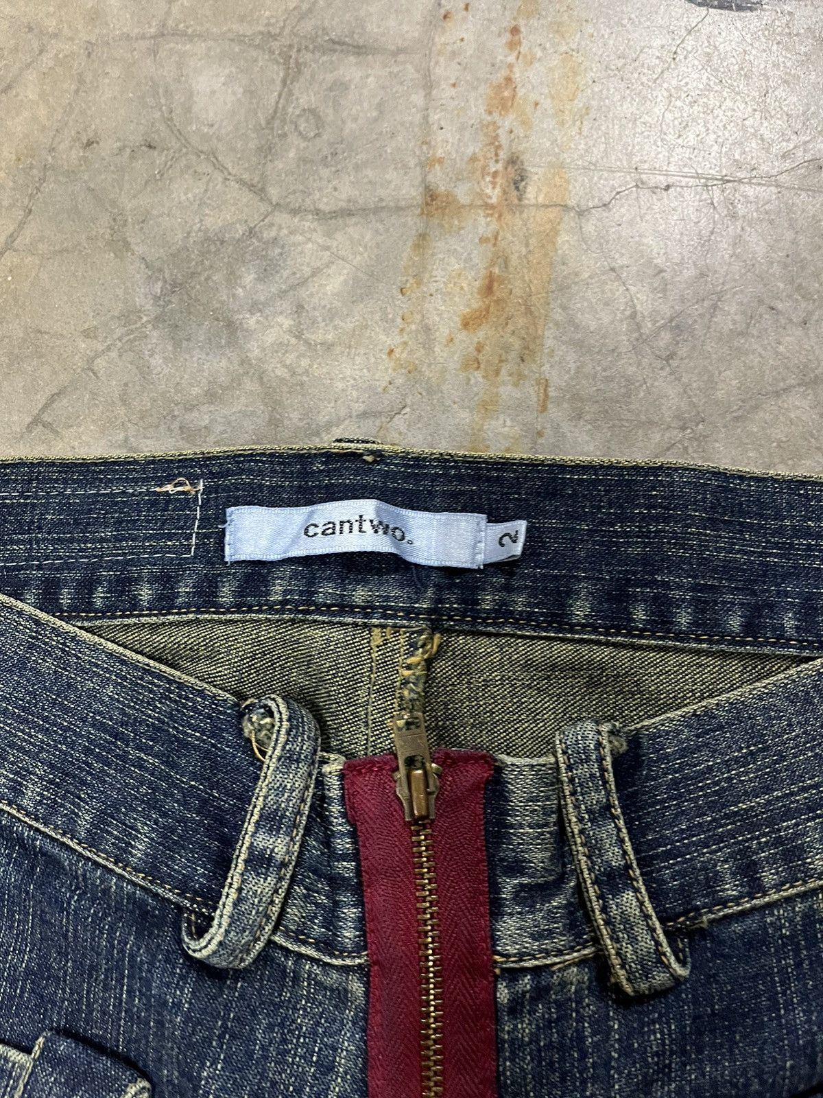 Tornado Mart Japanese cantwo flare jeans rare zipper denim low rise Size US 28 / EU 44 - 5 Thumbnail