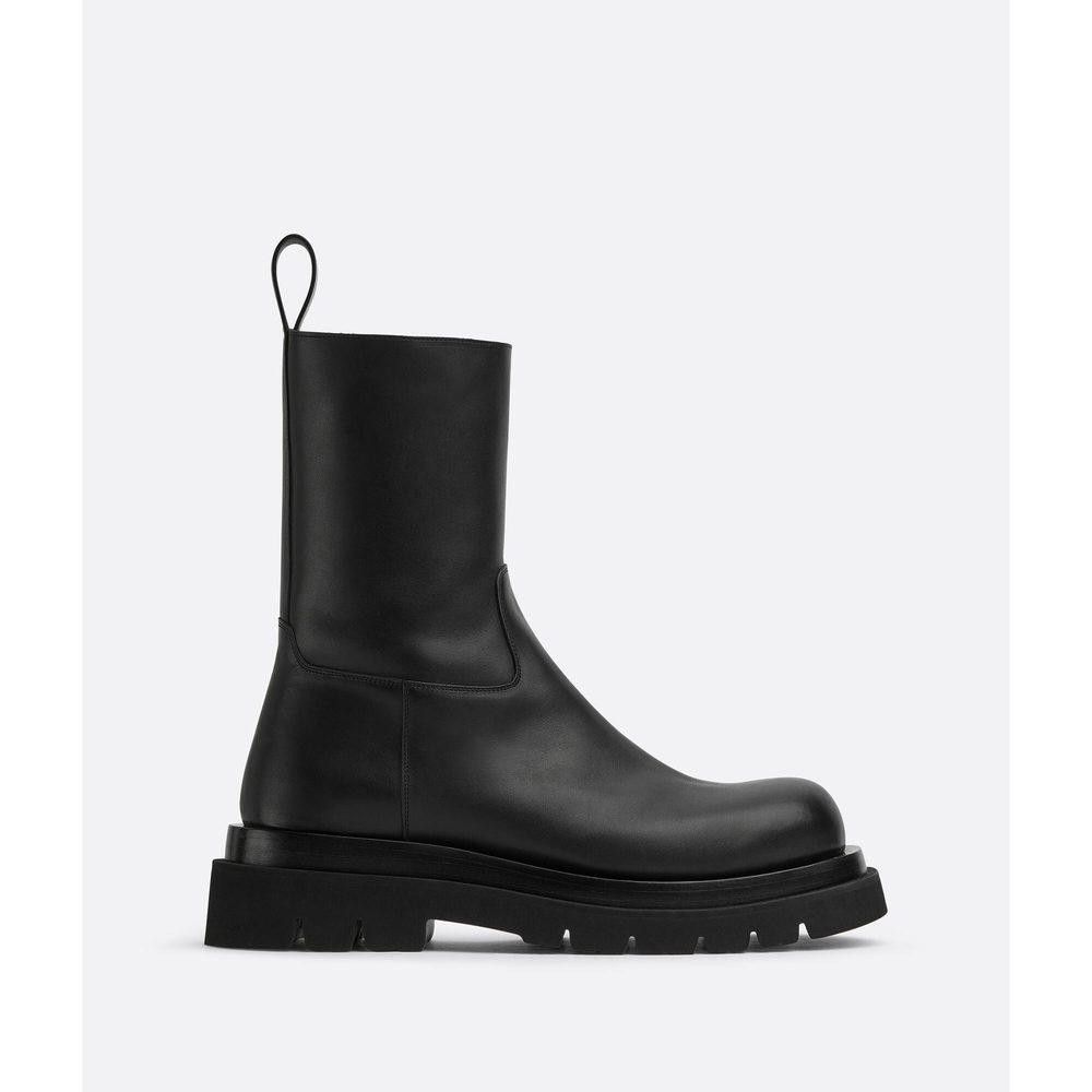 BOTTEGA VENETA SIDE ZIPPED LEATHER BOOTS SIZE 41