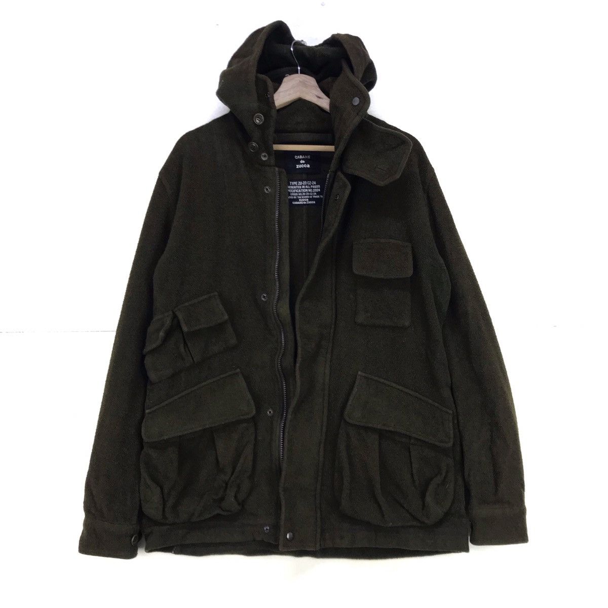 Cabane De Zucca by Issey Miyake Tactical Multi-pockets Wool