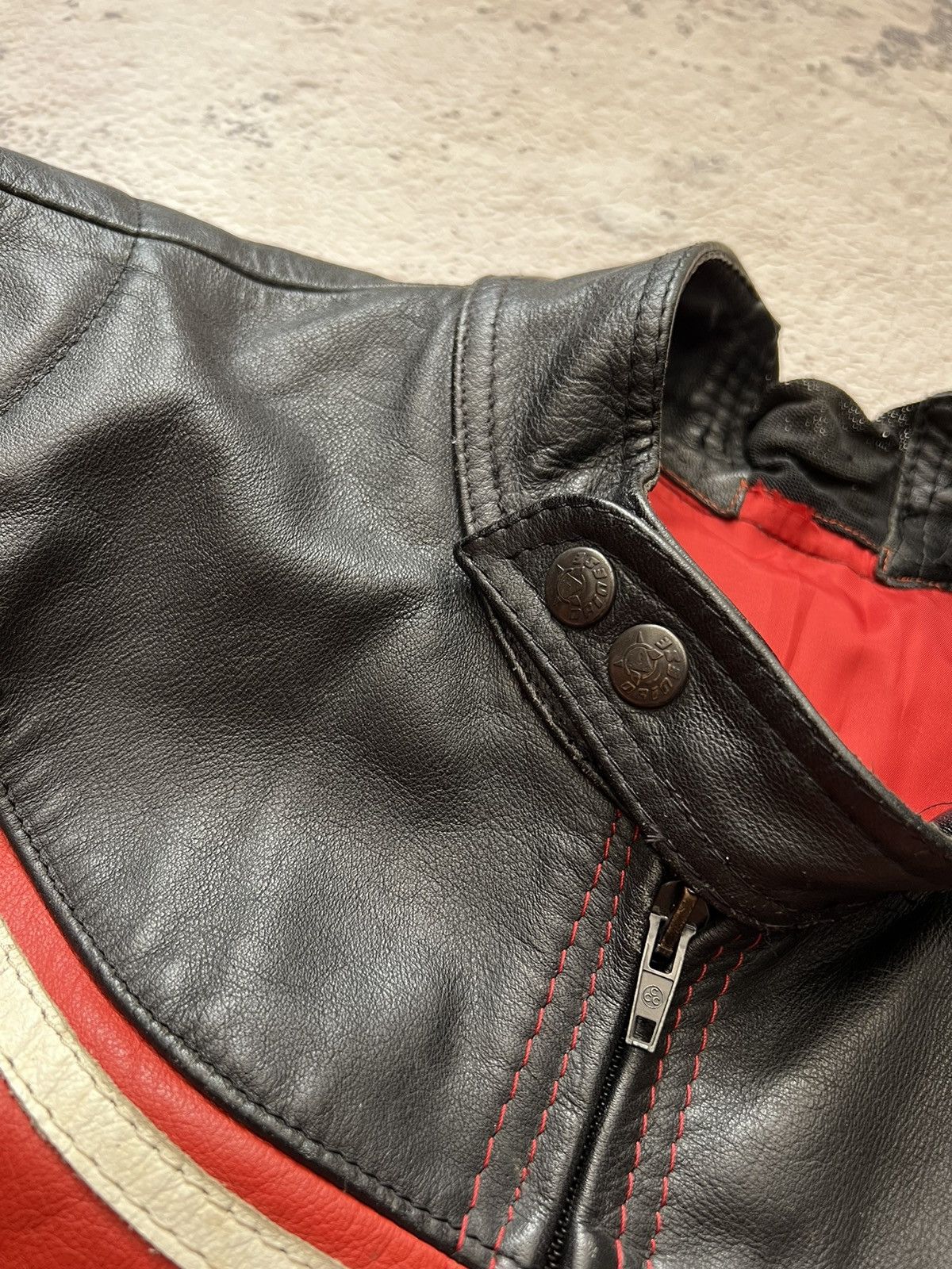 Dainese × Vintage Dainese Moto Racing / Motorcycle Leather Jacket Vintage Size S / US 4 / IT 40 - 8 Thumbnail