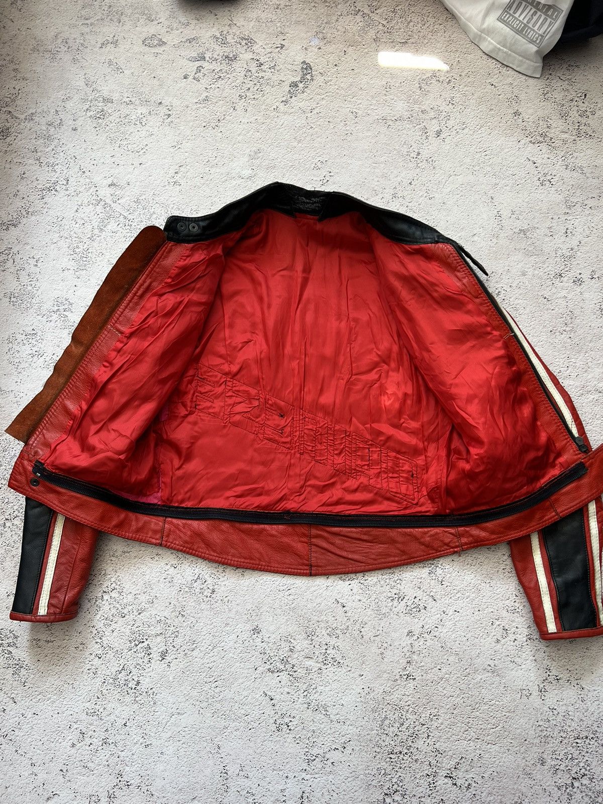 Dainese × Vintage Dainese Moto Racing / Motorcycle Leather Jacket Vintage Size S / US 4 / IT 40 - 11 Thumbnail
