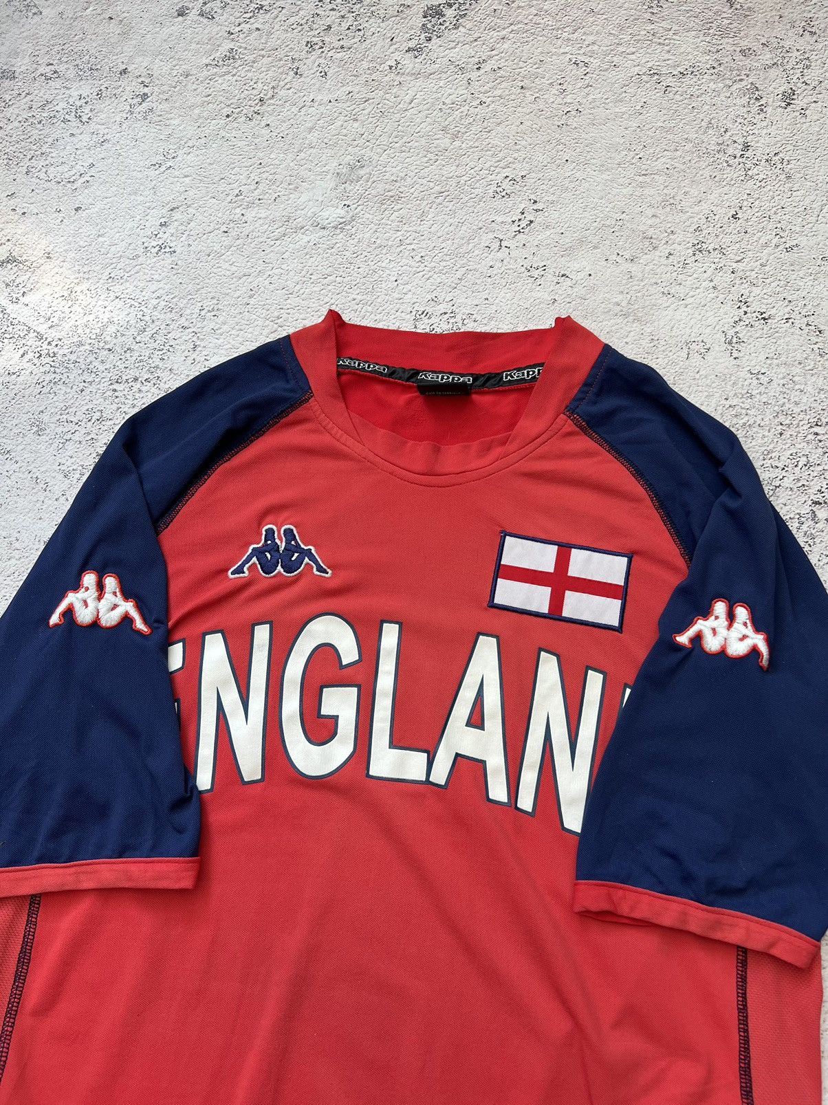 Kappa × Vintage 🏴󠁧󠁢󠁥󠁮󠁧󠁿 England Kappa Vintage Jersey / T Shirt Size US M / EU 48-50 / 2 - 4 Thumbnail