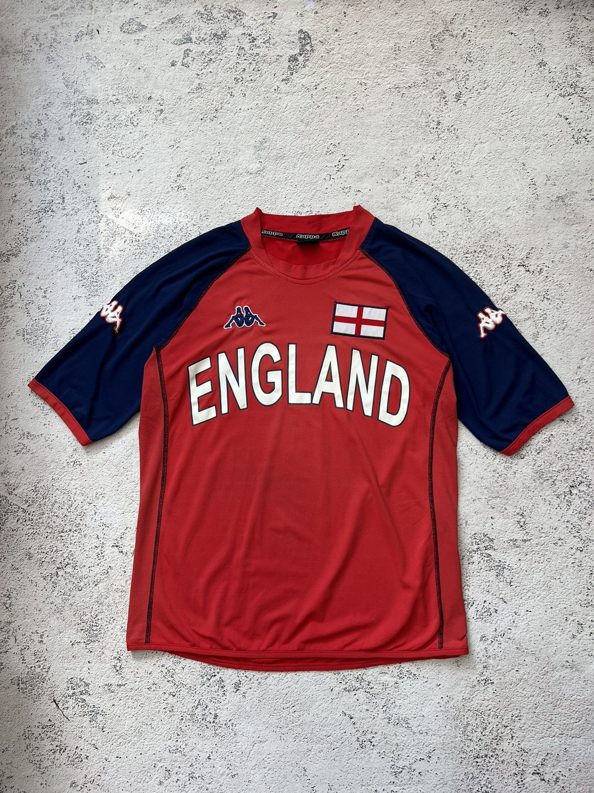 Kappa × Vintage 🏴󠁧󠁢󠁥󠁮󠁧󠁿 England Kappa Vintage Jersey / T Shirt Size US M / EU 48-50 / 2 - 1 Thumbnail