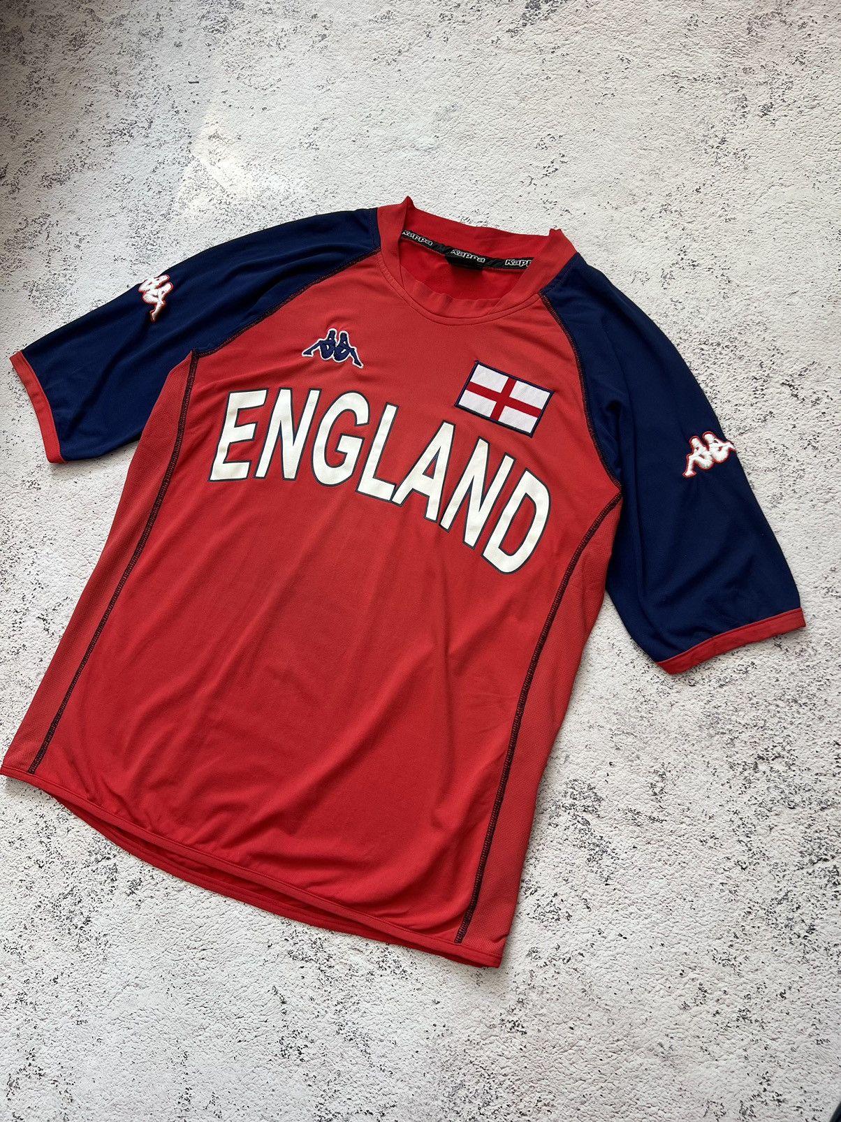 Kappa × Vintage 🏴󠁧󠁢󠁥󠁮󠁧󠁿 England Kappa Vintage Jersey / T Shirt Size US M / EU 48-50 / 2 - 3 Thumbnail
