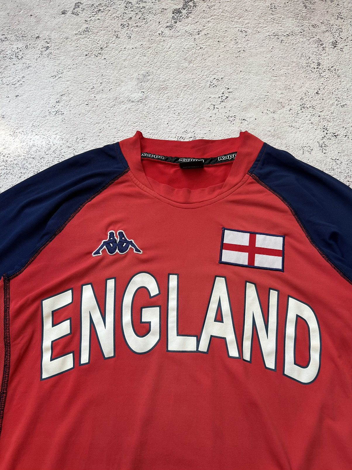Kappa × Vintage 🏴󠁧󠁢󠁥󠁮󠁧󠁿 England Kappa Vintage Jersey / T Shirt Size US M / EU 48-50 / 2 - 2 Thumbnail