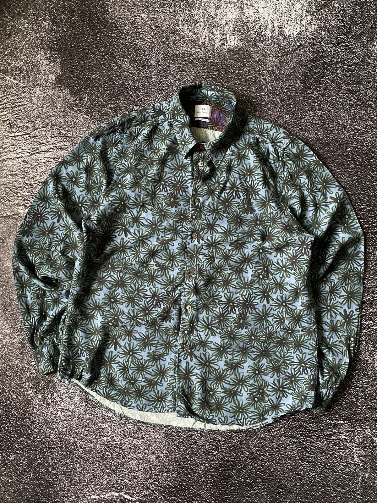 Paul Smith PAUL SMITH Floral Print Shirt Button Up Size US L / EU 52-54 / 3 - 2 Thumbnail