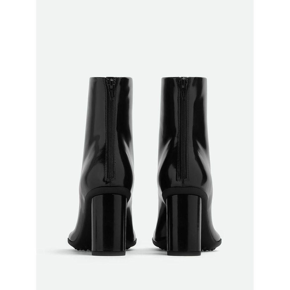 BOTTEGA VENETA ATOMIC LEATHER ANKLE BOOTS SIZE 39