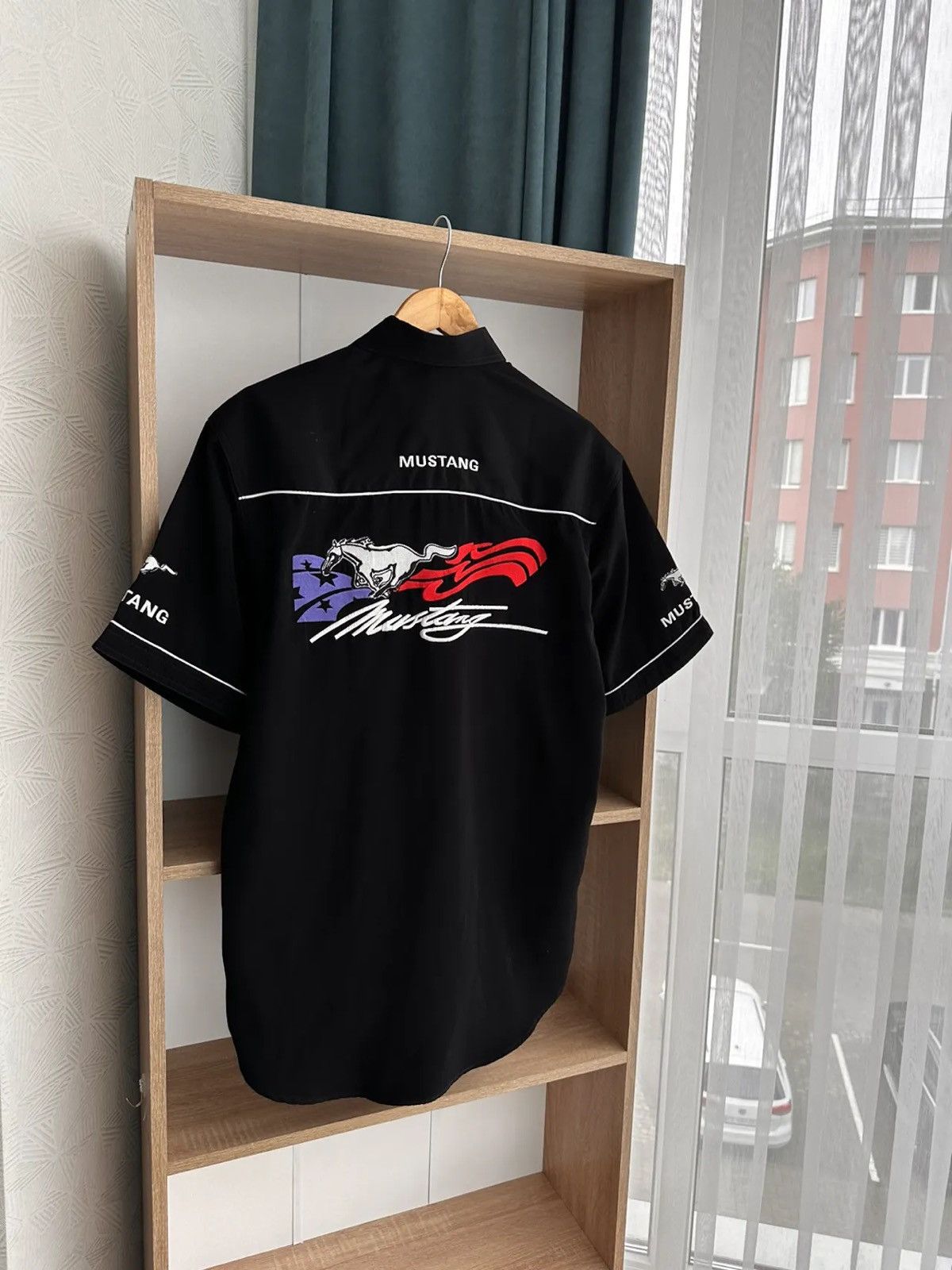 Vintage Mustang GT Ford Racing NASCAR Big Logo Shirt