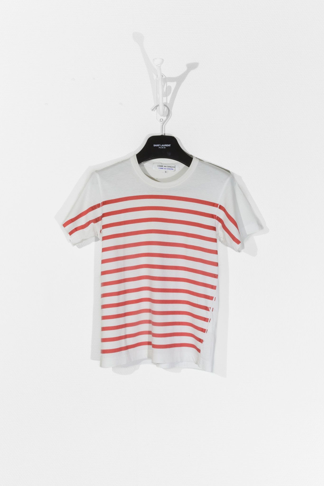 Vintage Comme des Garcons t-shirt with short sleeves, striped - Main Image
