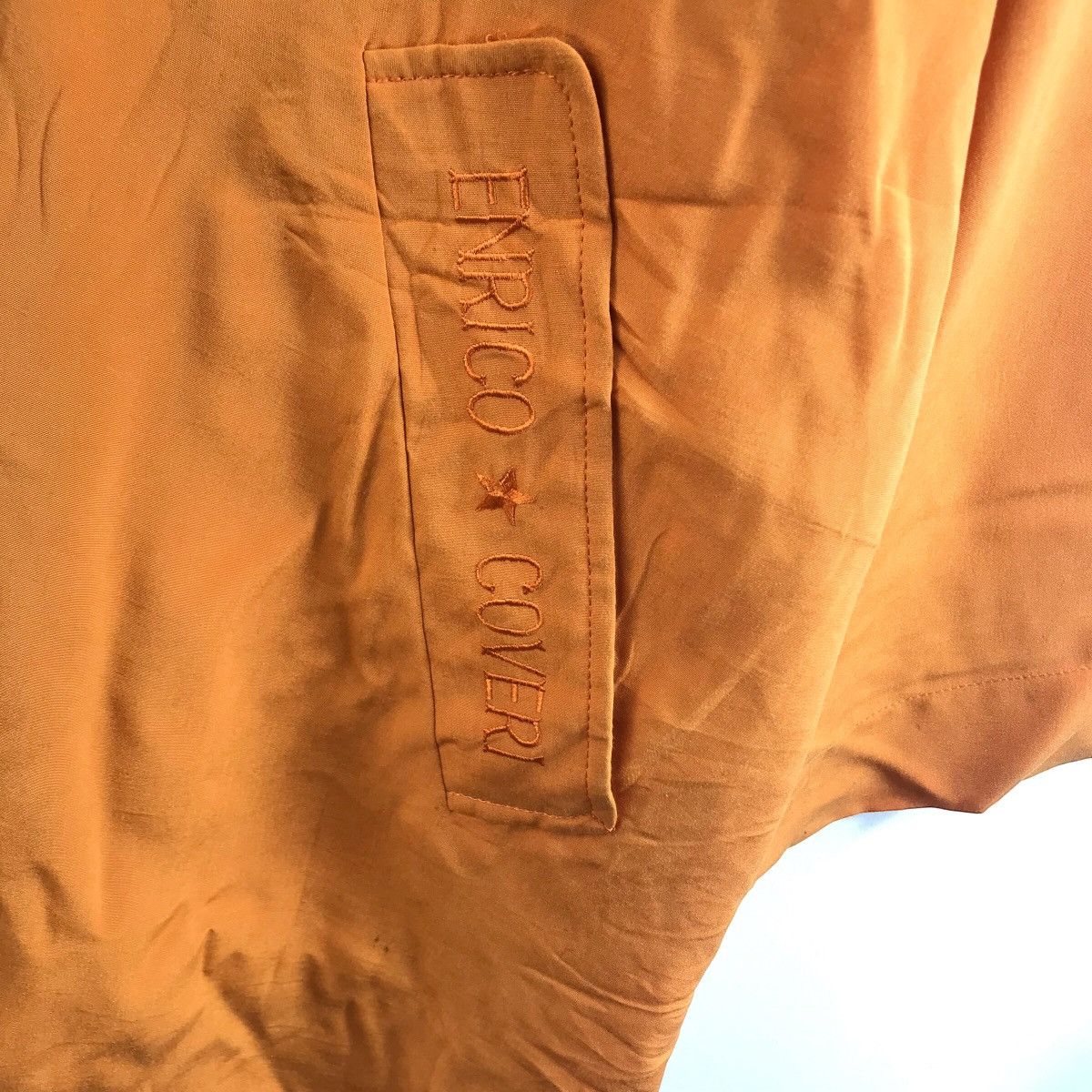 Vintage 90s ENRICO COVERI Italian Brand Orange Long Coat