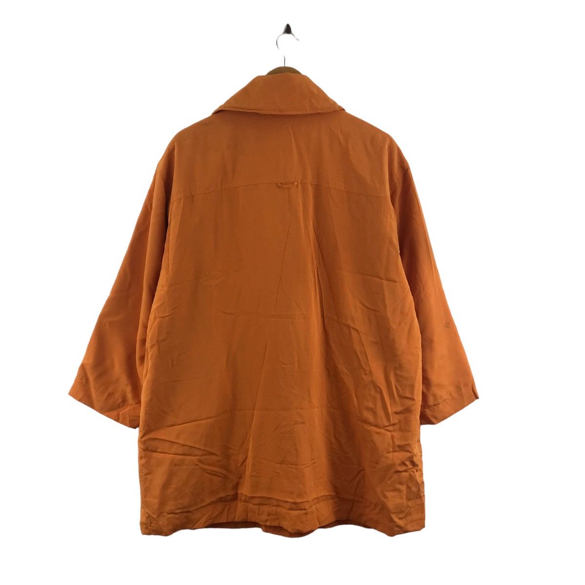 Vintage 90s ENRICO COVERI Italian Brand Orange Long Coat