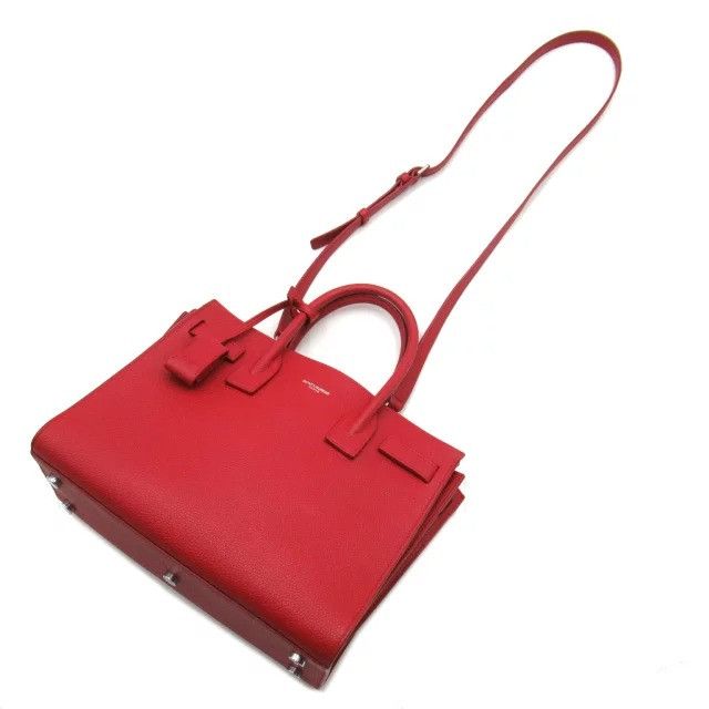 Yves Yves Saint Laurent Sac de Jour 2-Way Shoulder Bag Leather Black