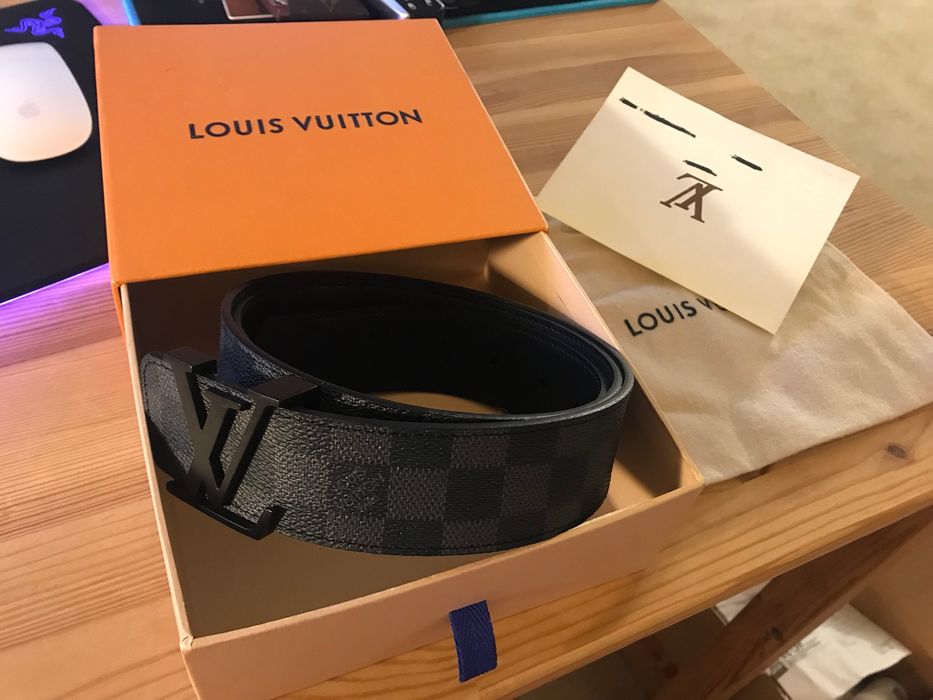 Louis Vuitton 90/36 Mini Damier Suede Ceinture Belt
