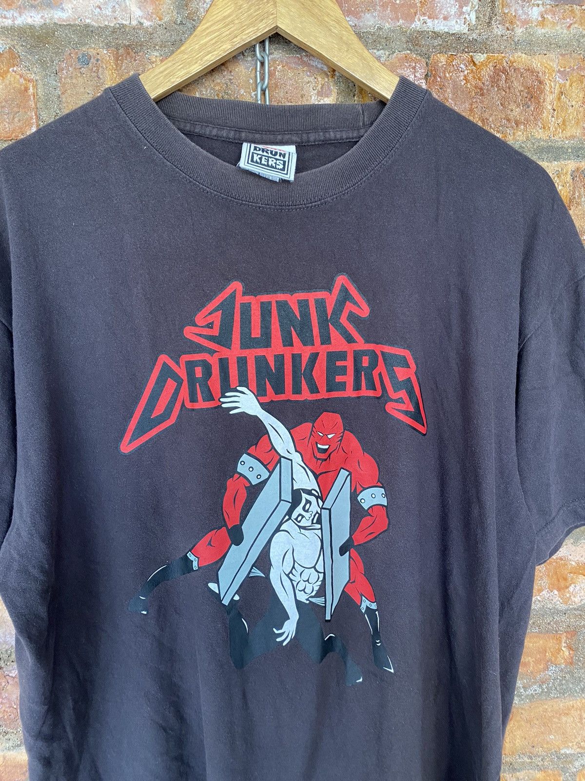 20471120 × Japanese Brand Punk Drunker Vs Wrestling tee Size US XL / EU 56 / 4 - 3 Thumbnail