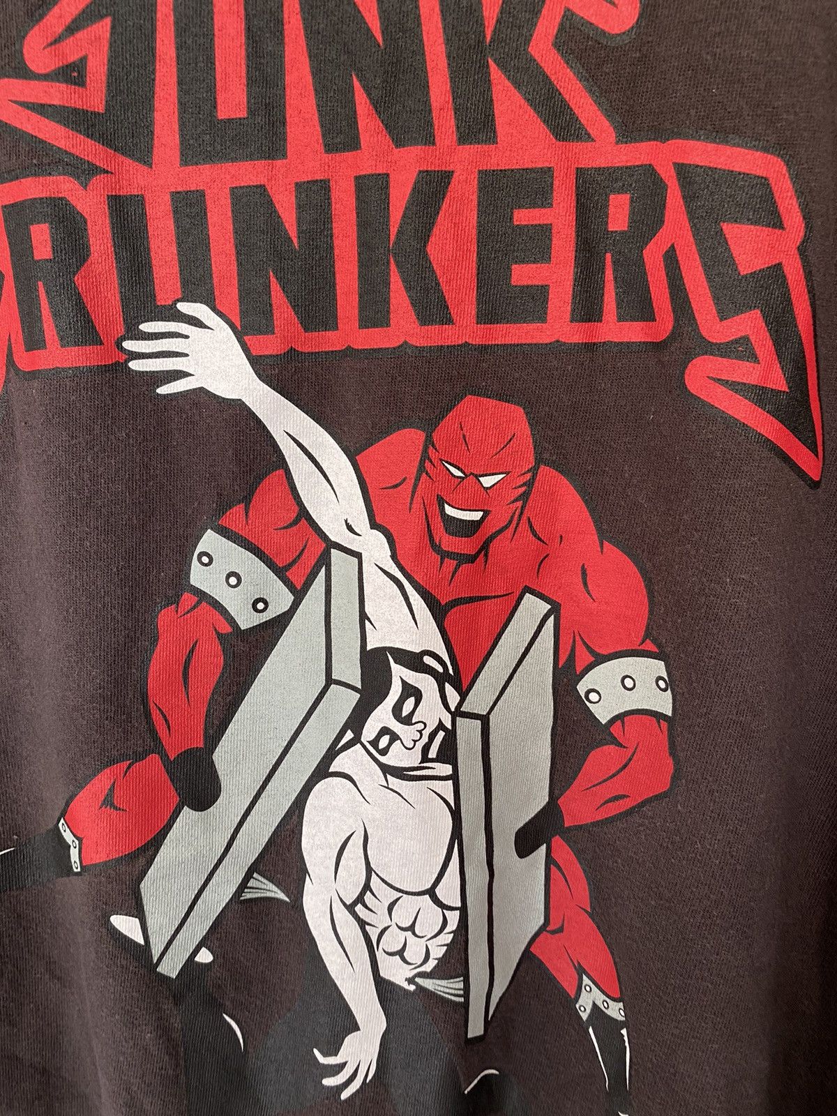 20471120 × Japanese Brand Punk Drunker Vs Wrestling tee Size US XL / EU 56 / 4 - 4 Thumbnail