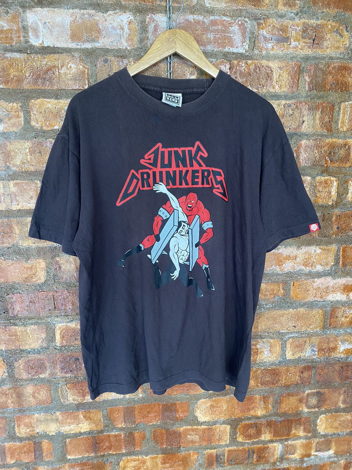 20471120 × Japanese Brand Punk Drunker Vs Wrestling tee Size US XL / EU 56 / 4 - 2 Thumbnail